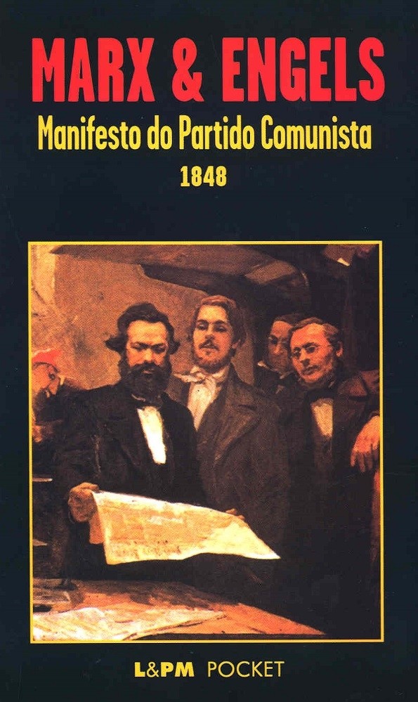 Livro Manifesto do partido comunista  Karl Marx com Friedrich Engels